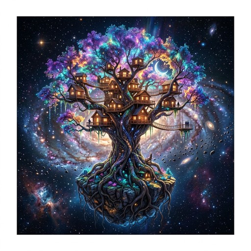 Free Cosmic Tree Guardian Image - Cosmic, Tree, Astronaut | Download at ...