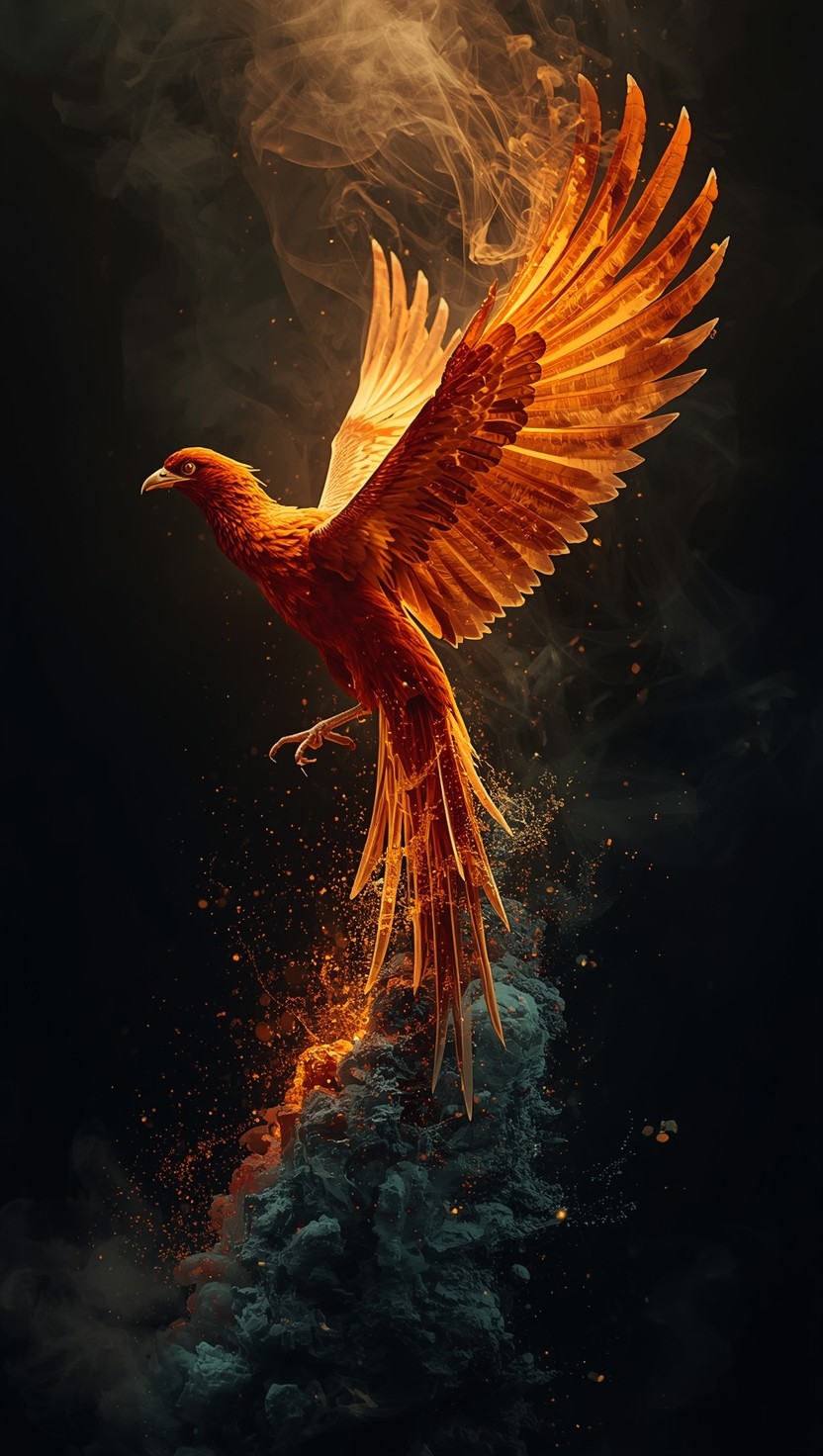 Phoenix Rising Flame Free Phoenix Rising Flames Image - Phoenix, Firebird, Bird | Download ...