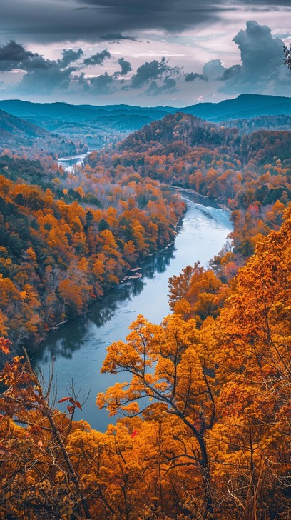 Free Autumn River View Image - Autumn, River, Forest | Download at ...