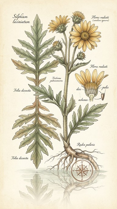 Free Compass Plant Illustration Image - Botanical, Illustration ...
