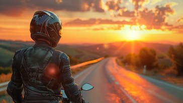Free Sunset Ride Along Image - Sunset, Motorcycle, Road | Download at ...