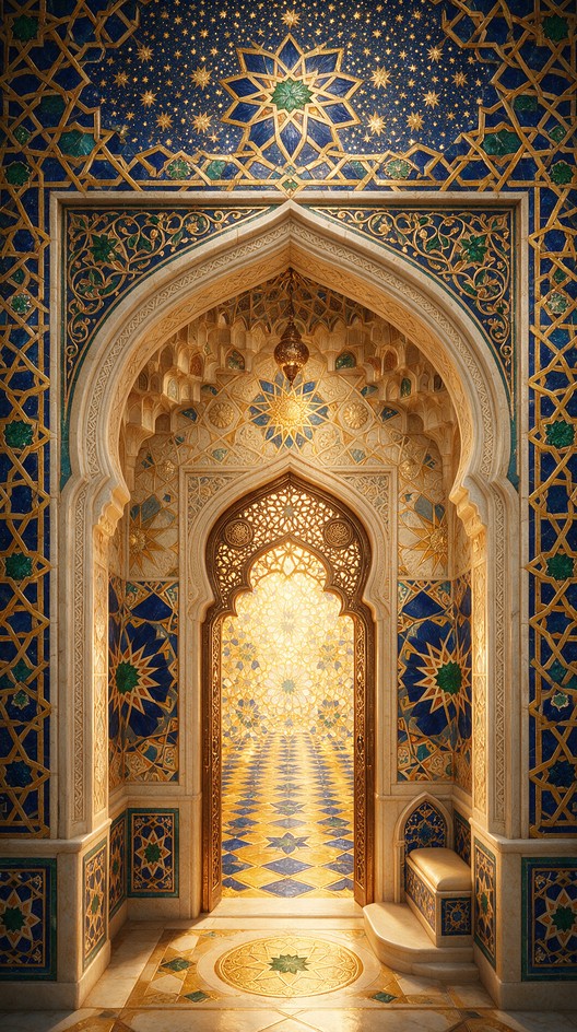 Download Islamic Golden Archway Image - Islamic, Architecture, 3d ...