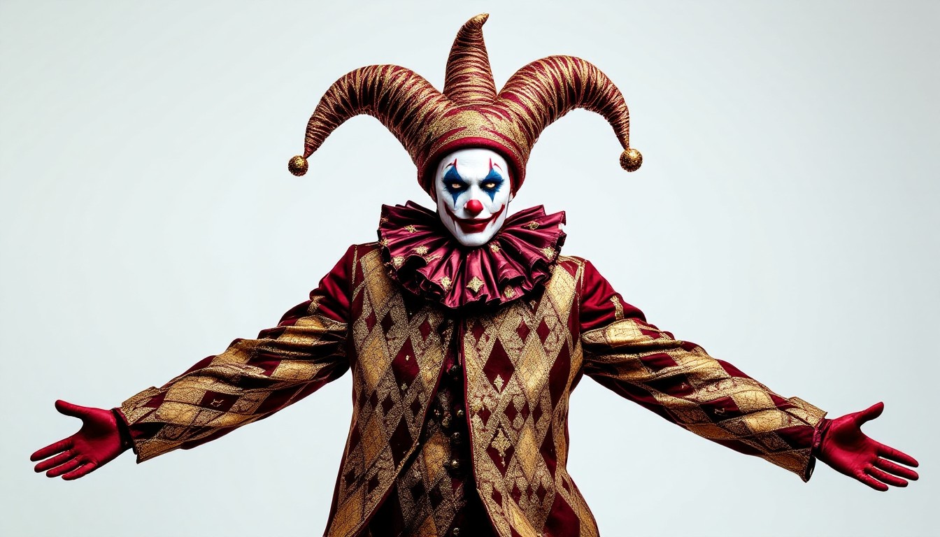 Jesters Rignts Free Haunting Jester Performance Image - Jester, Harlequin, Theatrical ...