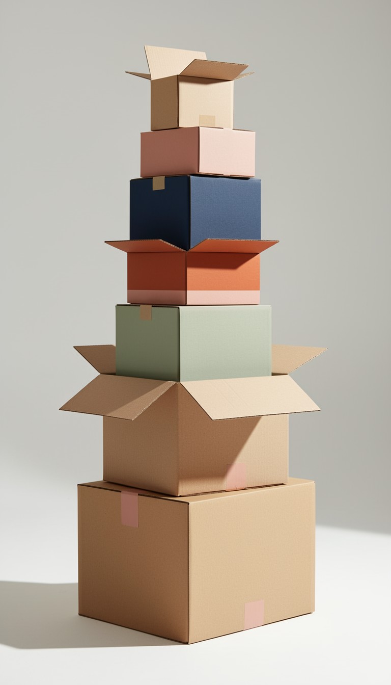 Free Stacked Colorful Boxes Image - Boxes, Cardboard, Stacked ...