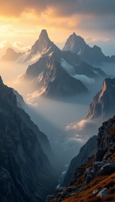 Free Misty Mountain Majesty Image - Mountains, Peaks, Mist | Download ...