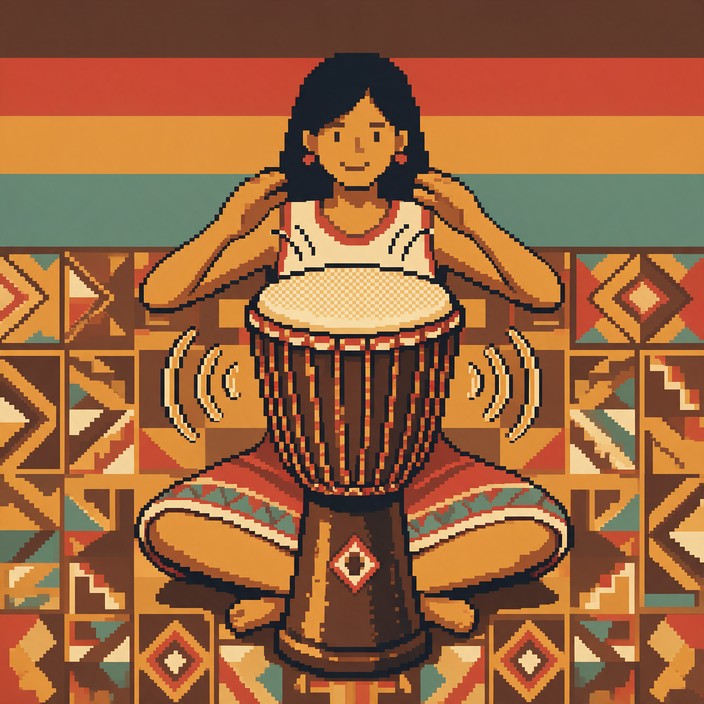 8-bit pixel art illustration of a smiling woman with long black hair ...