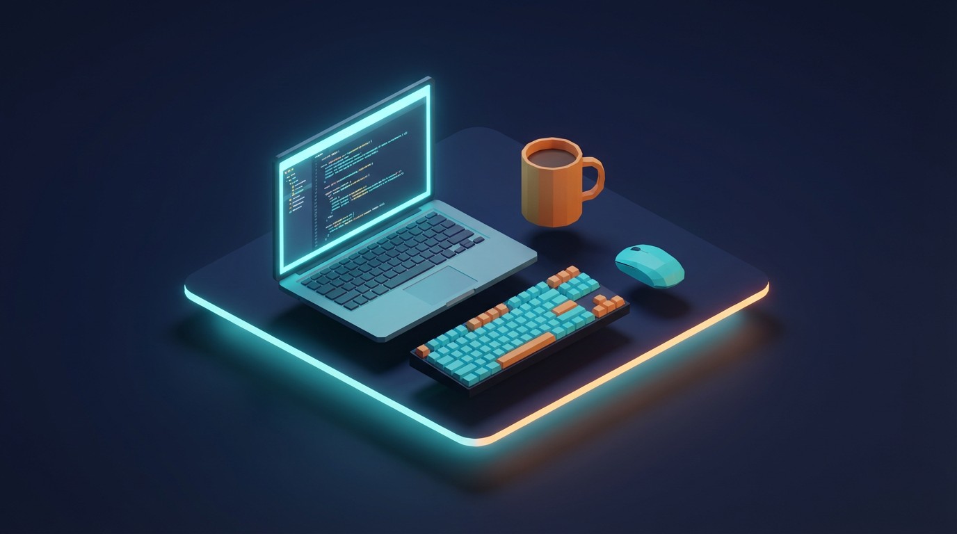 Free Minimalist Tech Workspace Image - Workspace, Developer, Coding ...