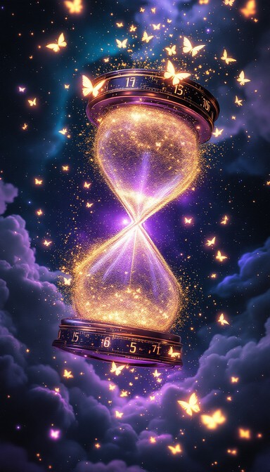 Magical Timer Free Magical Time Butterfly Image - Hourglass, Butterflies, Cosmic ...