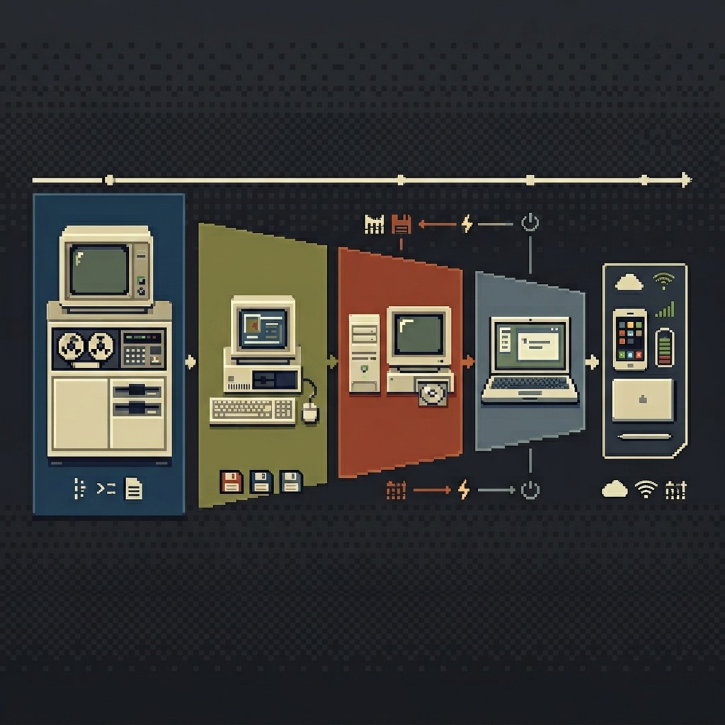 Free Computer Evolution Picture Free Computer Evolution Timeline Image - Pixel, Timeline, Computer ...