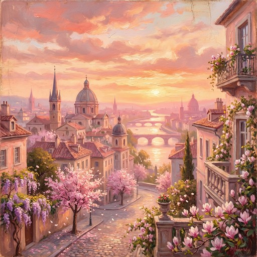 Free Dreamy Sunset Cityscape Image - Cityscape, Sunset, Blossom ...