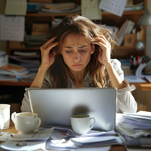 Work Is Overwhelming Free Overwhelmed Office Worker Image - Overwhelmed, Stress, Paperwork ...
