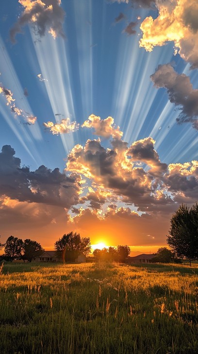 Free Radiant Sunset Sky Image - Sun, Sunset, Sky | Download at StockCake