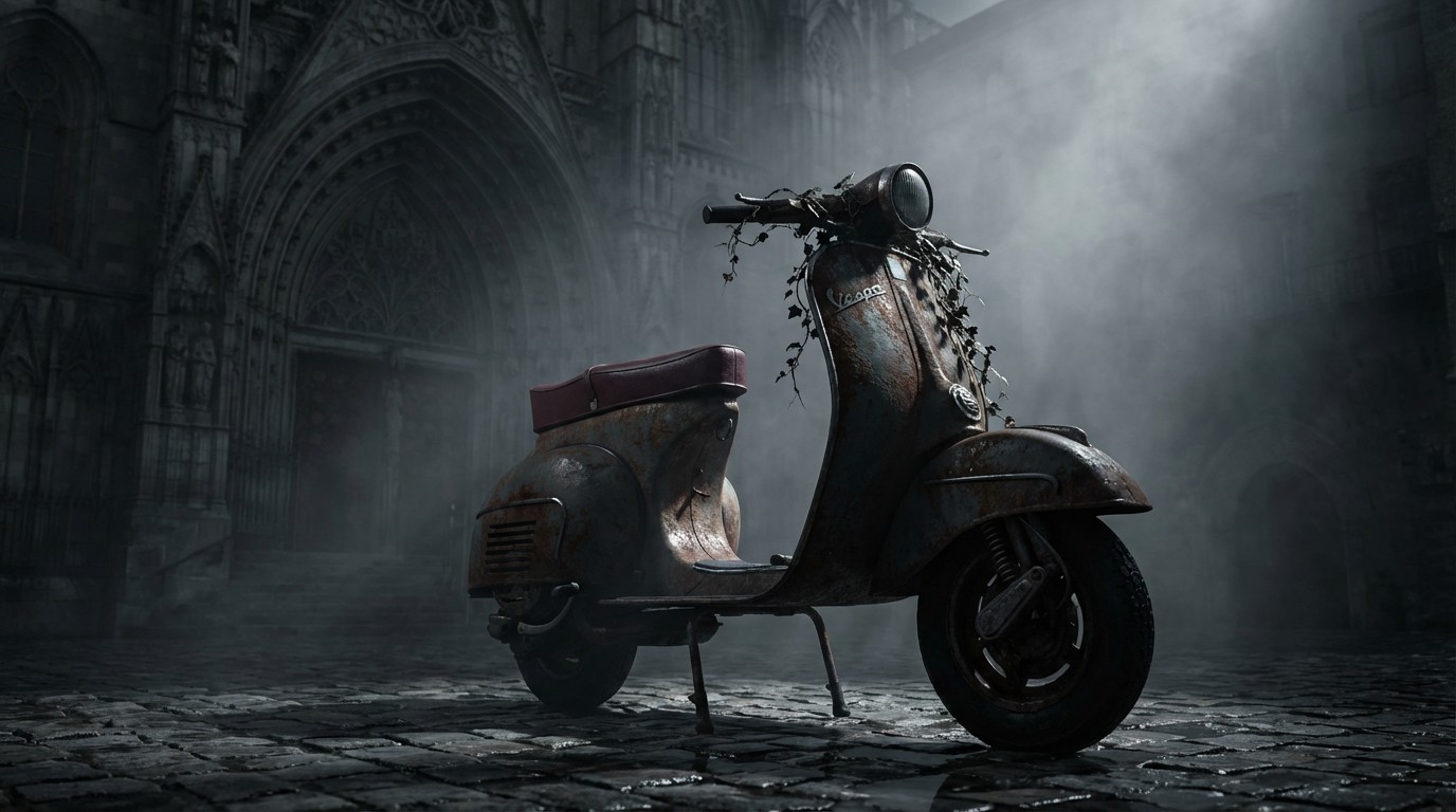 Free Abandoned Gothic Scooter Image - Gothic, Abandoned, Vespa ...
