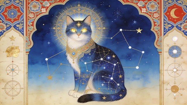 Free Celestial Cat Art Image - Cat, Celestial, Mystical | Download at ...
