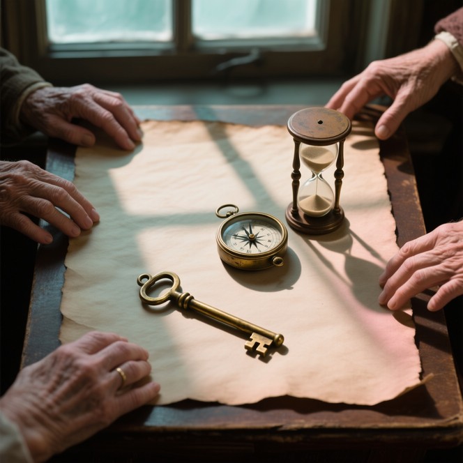 Free Timeless Symbolic Artifacts Image - Time, Hourglass, Compass ...