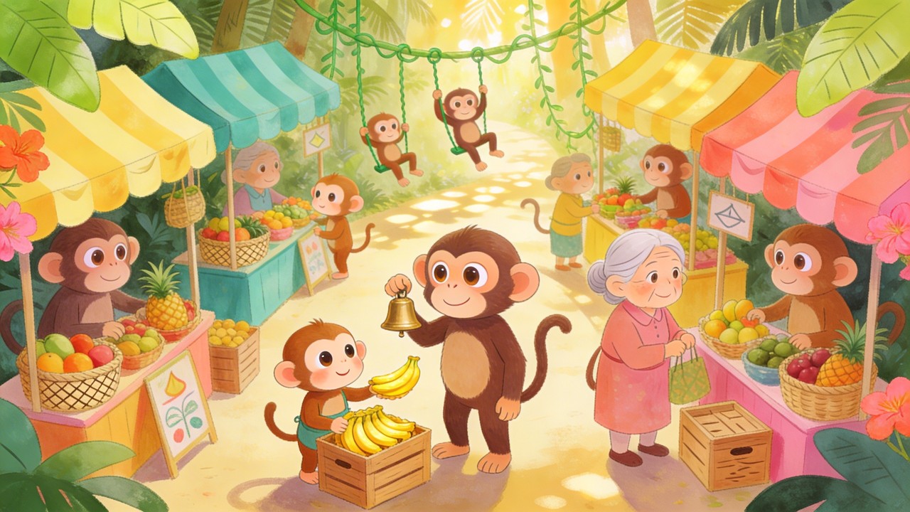 Free Monkey Market Fun Image - Monkey, Market, Jungle | Download at ...