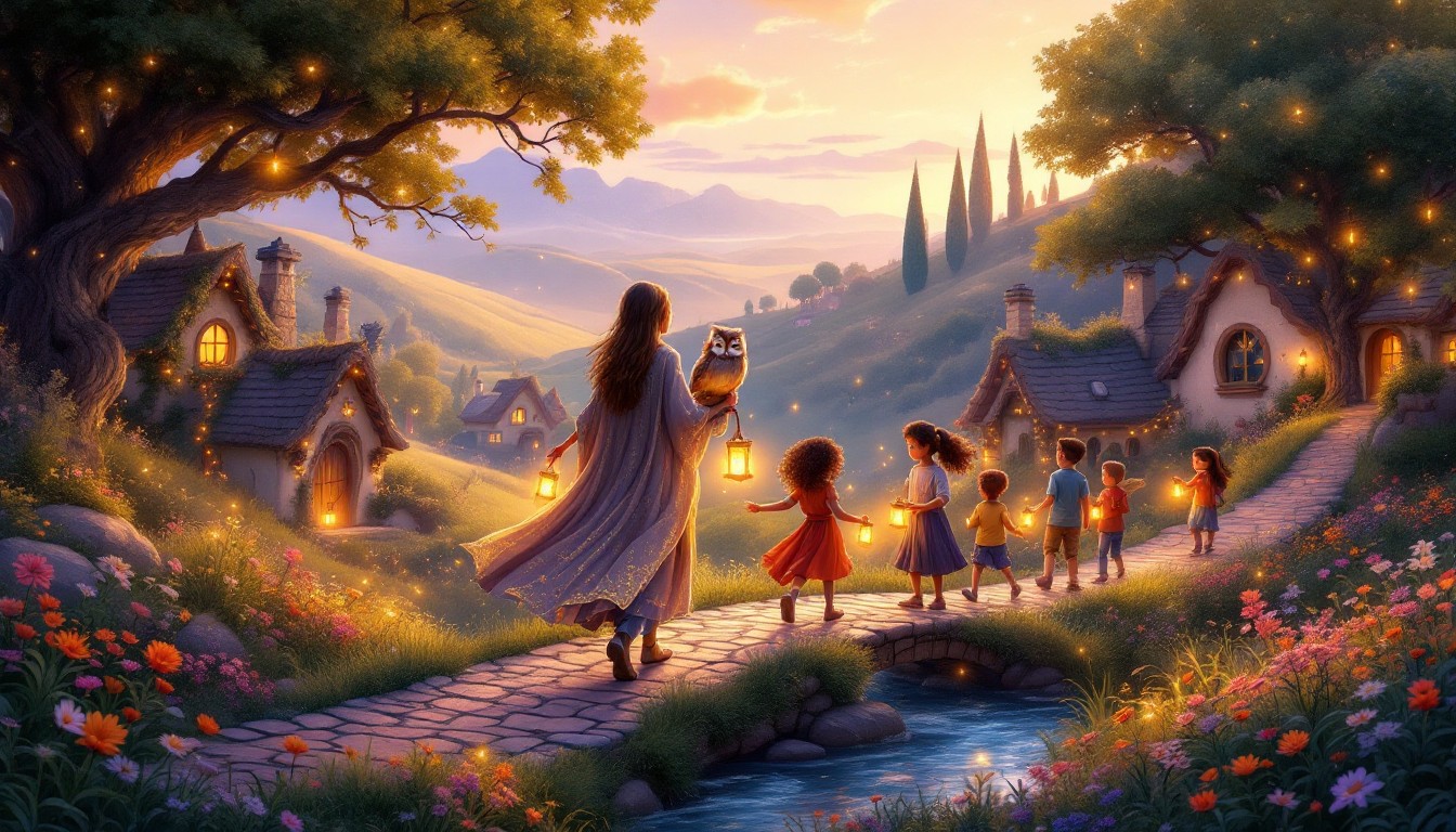 Free Guiding Children Home Image - Illustration, Fairytale, Storybook ...