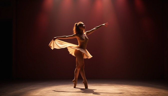 Free Burgundy Ballet Beauty Image | Download at StockCake