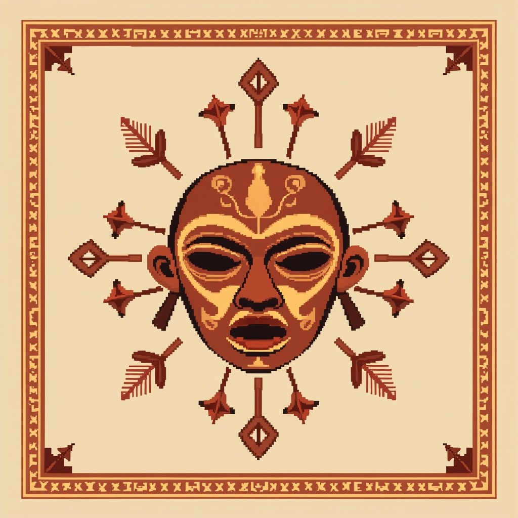 Free Sacred Pixel Mask Image - Mask, Ceremonial, Pixel | Download at ...
