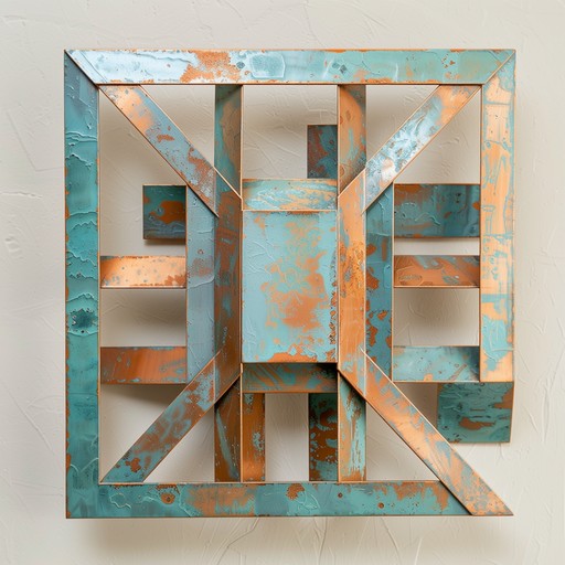Free Geometric Copper Art Image - Copper, Geometric, Abstract ...