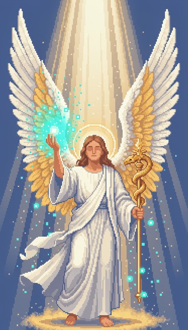 Free Digital Angels Rising Image - Pixelated, Angels, Digital ...