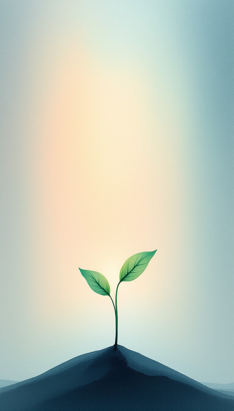 Newlife Image Free New Life Rising Image - Seedling, Watercolor, Minimalist ...
