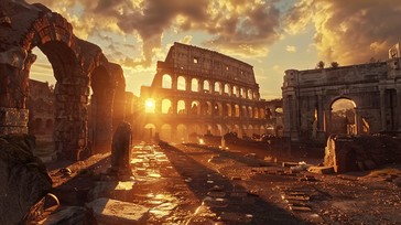 Free Sunset Ancient Ruins Image - Sunset, Ruins, History | Download at ...