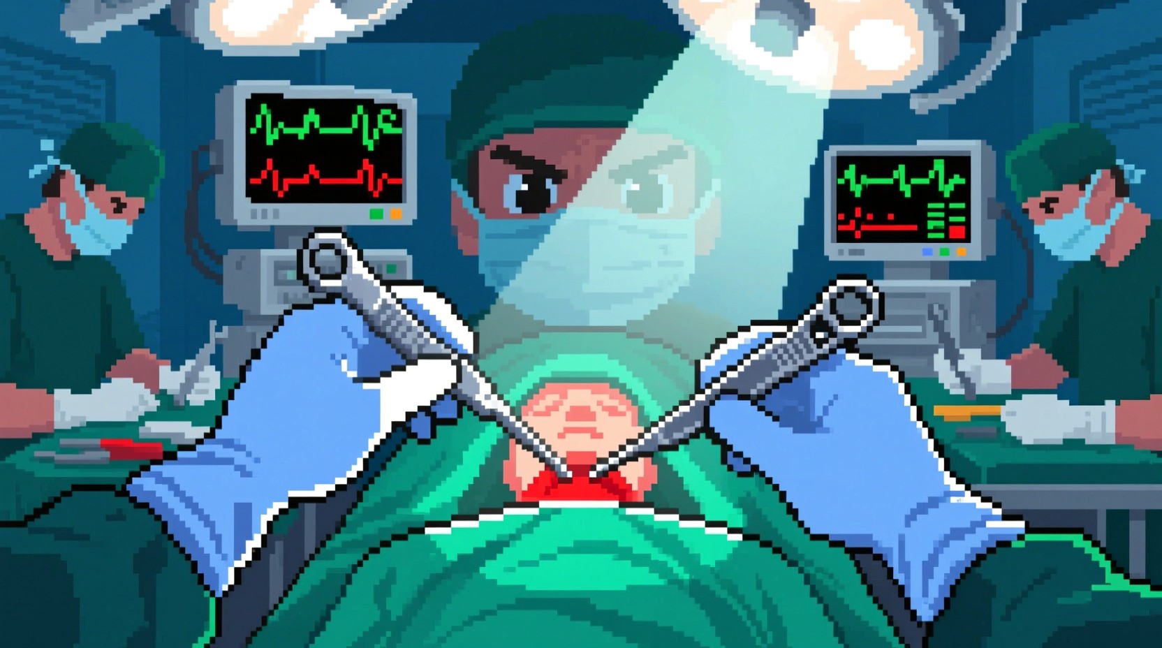 Free Surgical Pixel View Image - Surgery, Pixel, Retro | Download at ...
