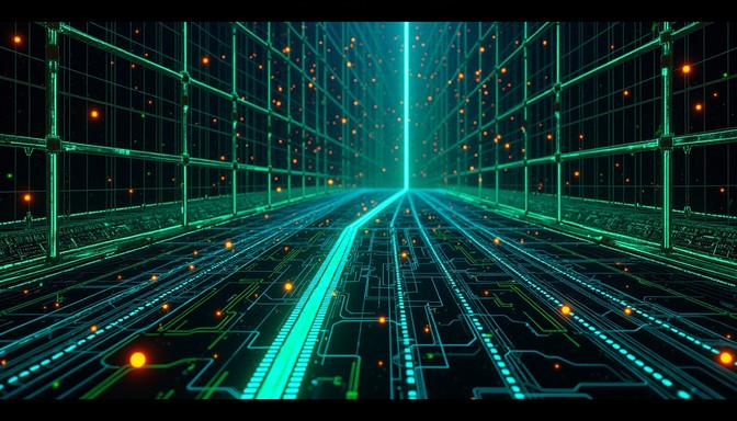 Free Digital Data Corridor Image - Cyberpunk, Digital, Circuit ...