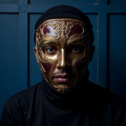Free Gilded Enigmatic Disguise Image Mask, Gold, Bronze Download at