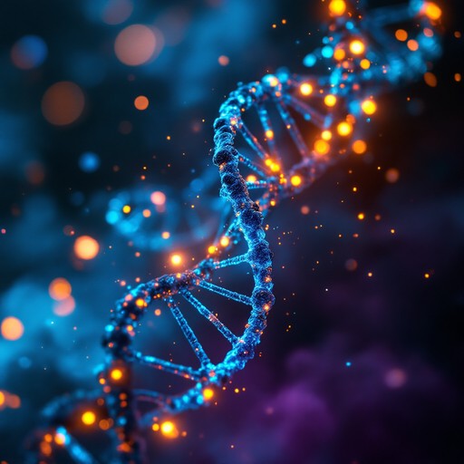 Free Glowing DNA Helix Image - Dna, Helix, Genetics | Download at StockCake