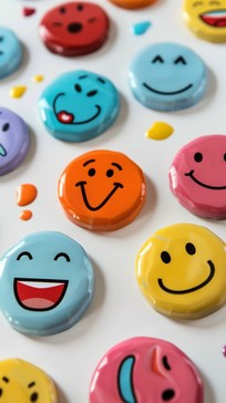 Free Colorful Emoticon Buttons Image - Buttons, Emoticons, Colorful ...
