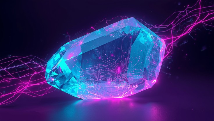 Free Glowing Crystal Technology Image - Crystal, Cyberpunk, Futuristic ...