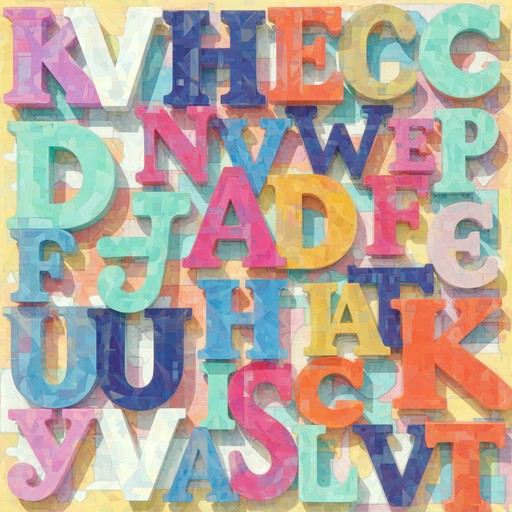 Overlapping Script Letters Free Colorful Typography Fusion Image - Typography, Letters, Fonts ...