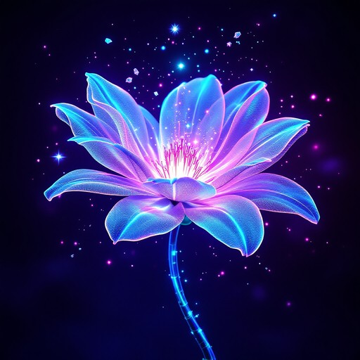 ネオンの蓮の花の画像をダウンロード - 蓮, 花, 開花 | StockCake
