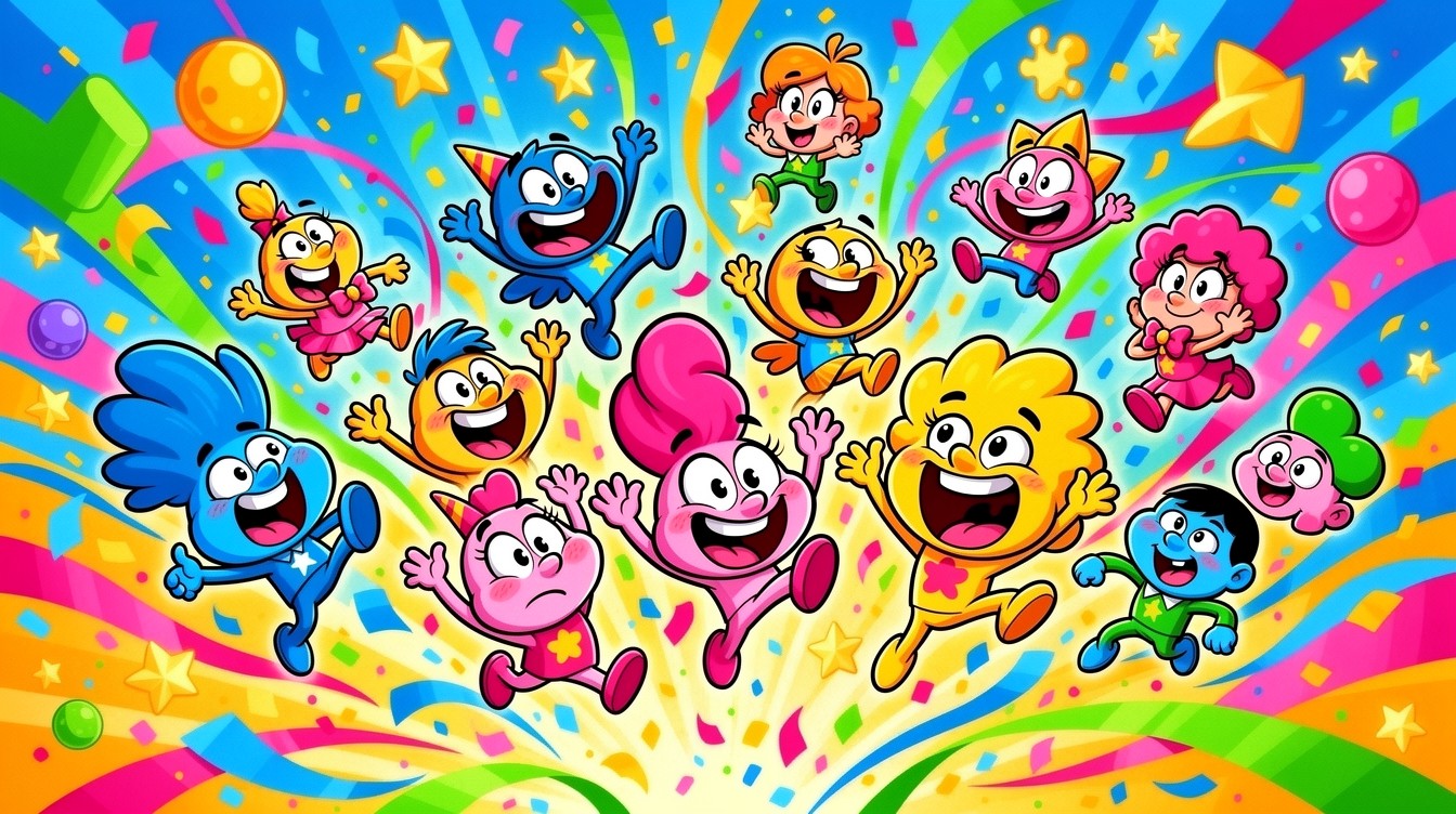 Free Joyful Cartoon Celebration Image - Cartoon, Illustration ...