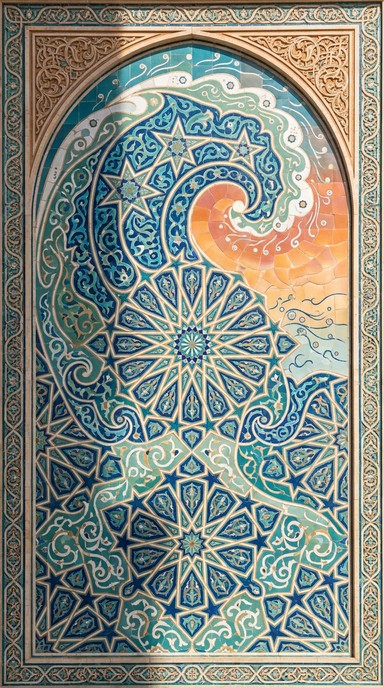 Download Islamic Wave Pattern Image - Islamic, Geometric, Pattern ...