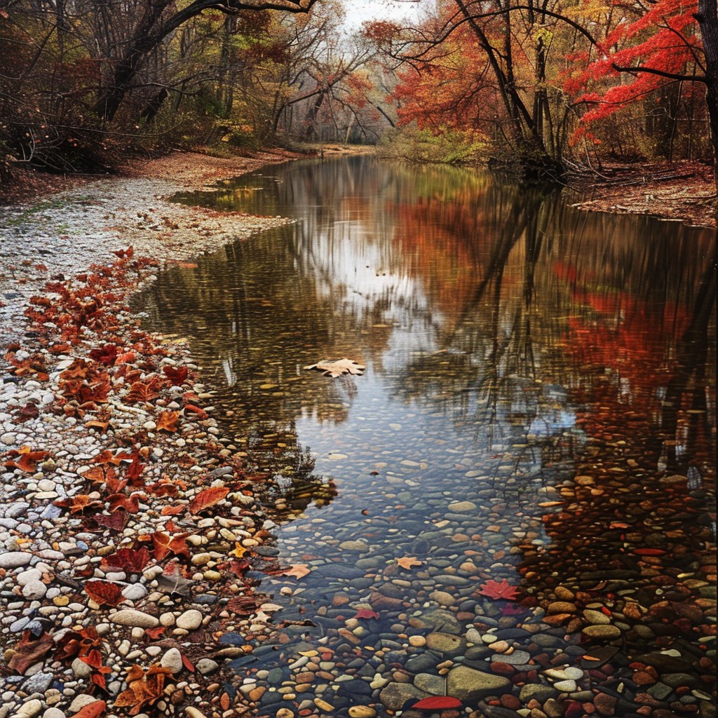 Using Rivers For Reflection Examples Free Autumn River Reflection Image - Autumn, River, Reflection ...