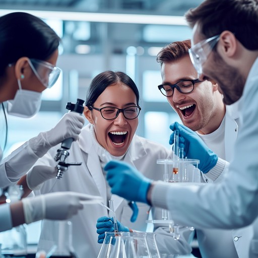 Sharing A Lab Free Joyful Scientific Discovery Image - Laboratory, Scientists ...