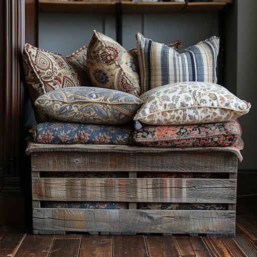 Free Cozy Cushioned Crate Image - Wooden, Crate, Cushions | Download at ...