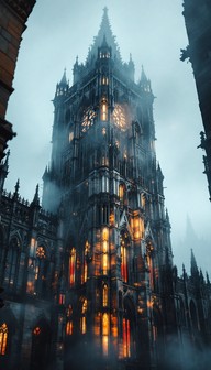 Free Glowing Gothic Cathedral Image - Gothic, Cathedral, Spires ...