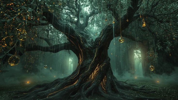 Oliver Tree Gothic Look Free Luminous Gothic Tree Image - Gothic, Bioluminescent, Tree ...
