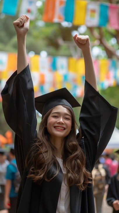 Triumphant Graduate Free Graduate's Triumphant Moment Image - Graduate, Celebration ...