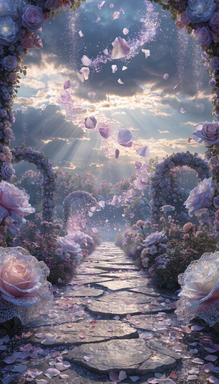 Free Enchanted Rose Pathway Image - Fantasy, Magical, Enchanted ...