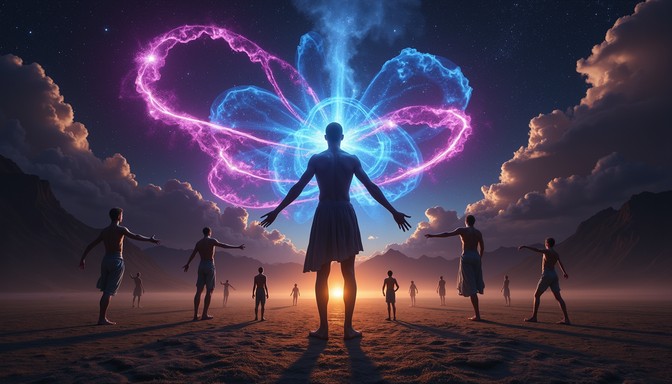 Free Cosmic Power Unleashed Image - Silhouette, Cosmic, Energy ...