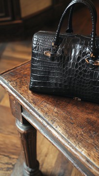 Free Elegant designer handbag Image - Handbag, Black  display picture 1