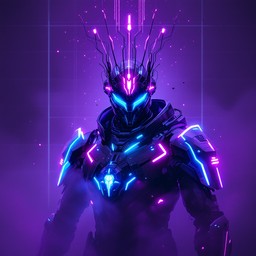 Free Neon Cyber Knight Image - Knight, Warrior, Guardian | Download at ...