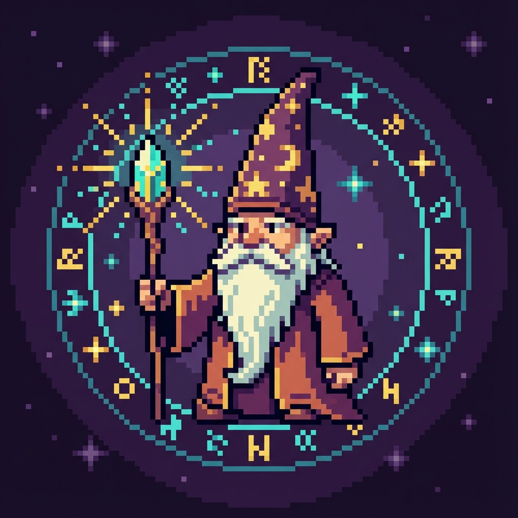 Free Mystical Gnome Ritual Image - Gnome, Wizard, Pixel | Download at ...