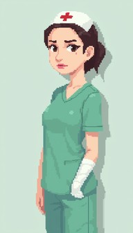 Free Dedicated Pixel Nurse Image - Nurse, Pixel, Chibi | Download at ...