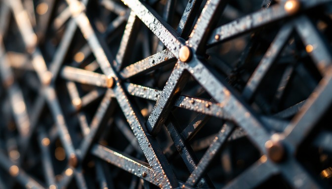 Metallic Line Geometry Free Metallic Grid Pattern Image - Metal, Geometric, Lattice | Download ...